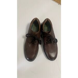 Walk London Mens Brown Leather Lace-Up Casual Shoes Size‎ 8